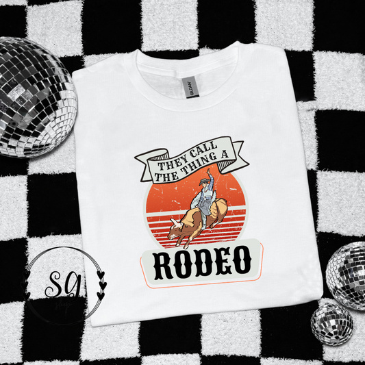 Call The Thing A Rodeo Kids Tee