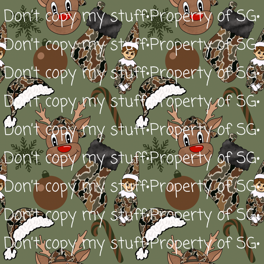 Camo Christmas Seamless