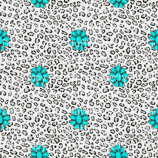 Snow Leopard Punchy Seamless