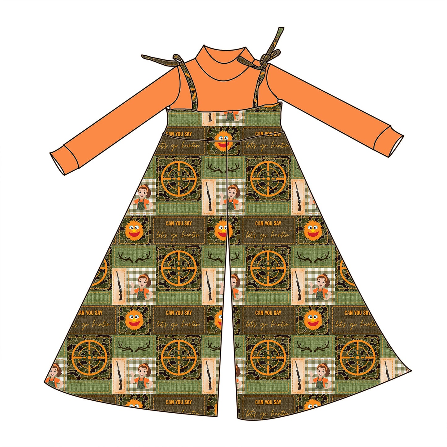 Hunting & Learning Flare Romper & Top