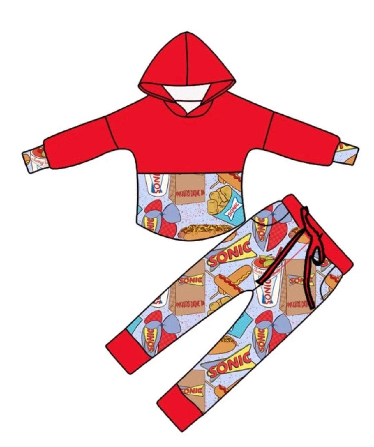 Route 44 Bows Pullover Set