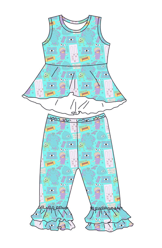 Boo Tank & Ruffled Pants Set