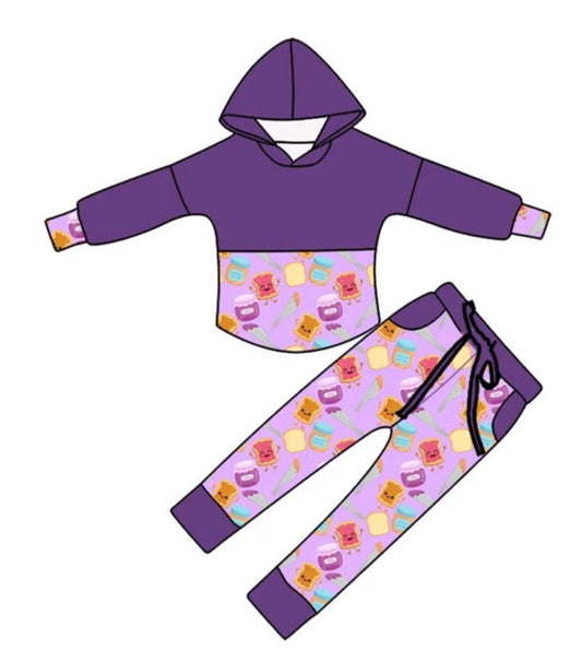 Purple PBJ Pullover Set