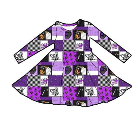 Welder Babe Long Sleeve Dress