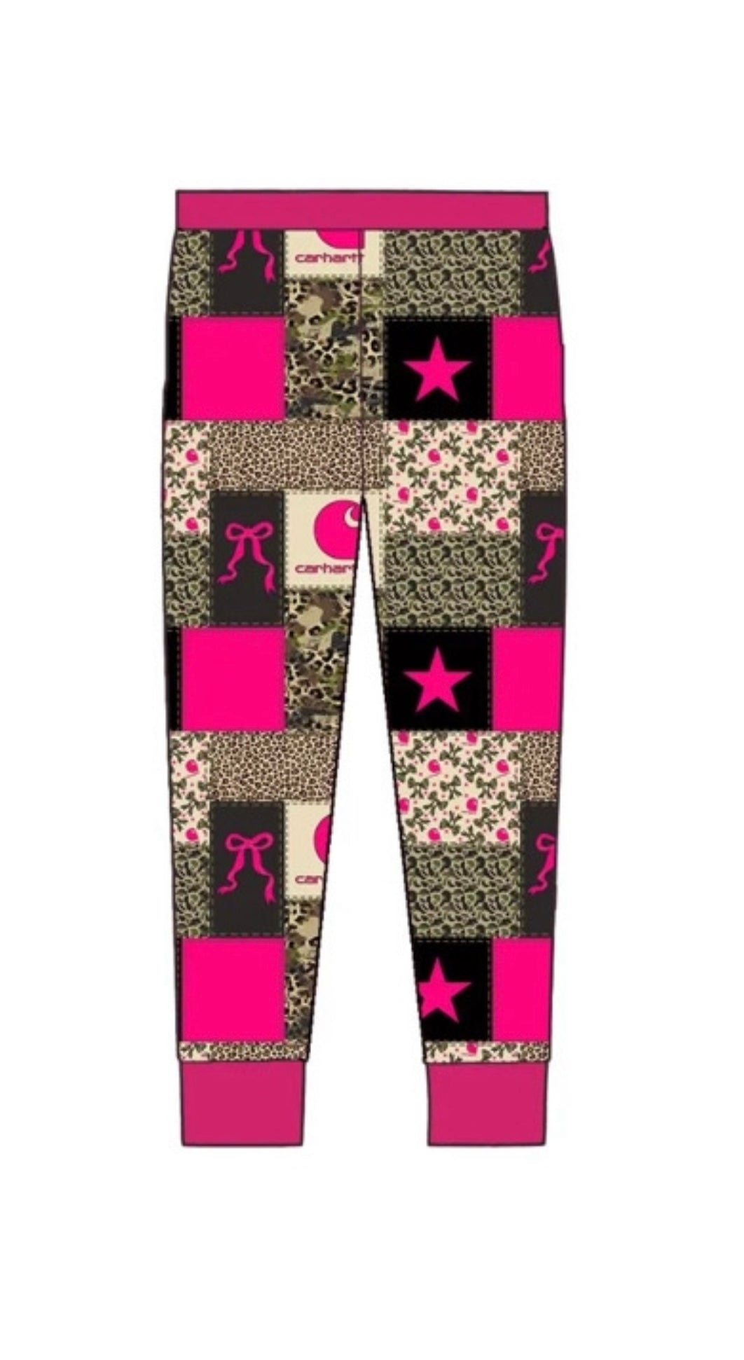 Camo Bows Mom Joggers