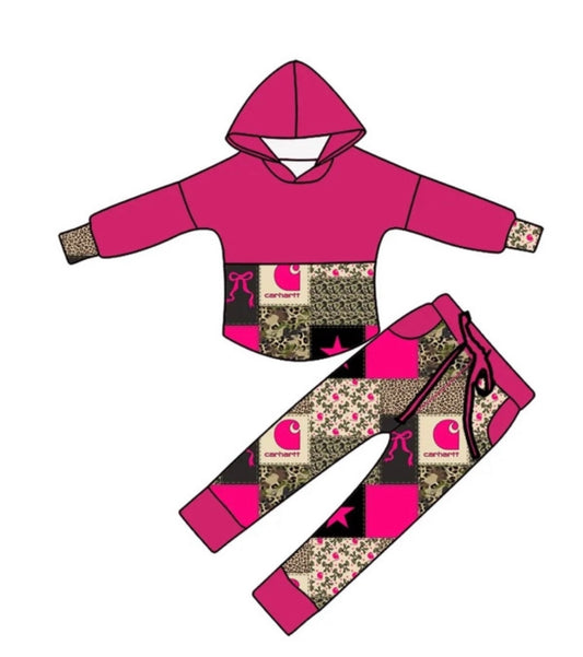 Camo Bows Pullover Set