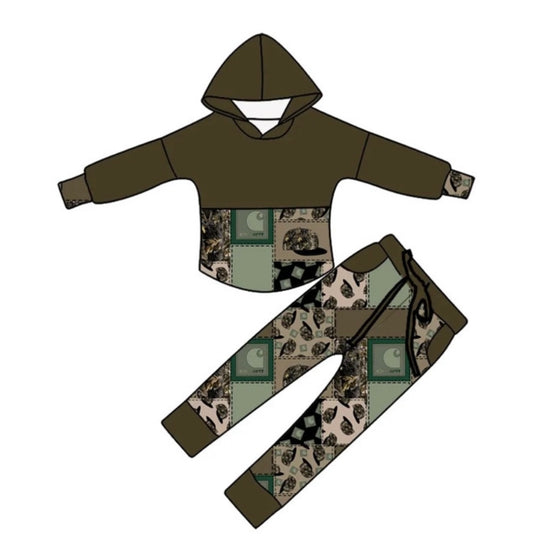 Camo Snapbacks Pullover Set