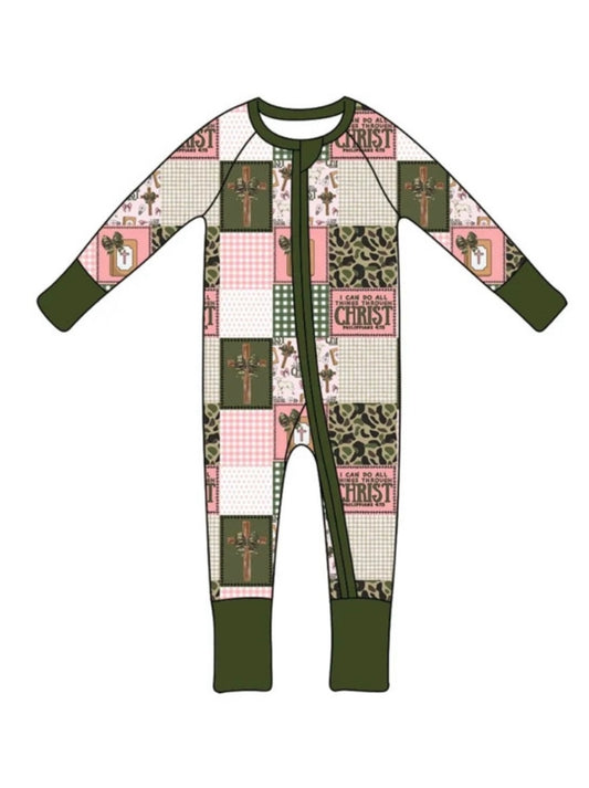 Pink Camo Worship Zippy