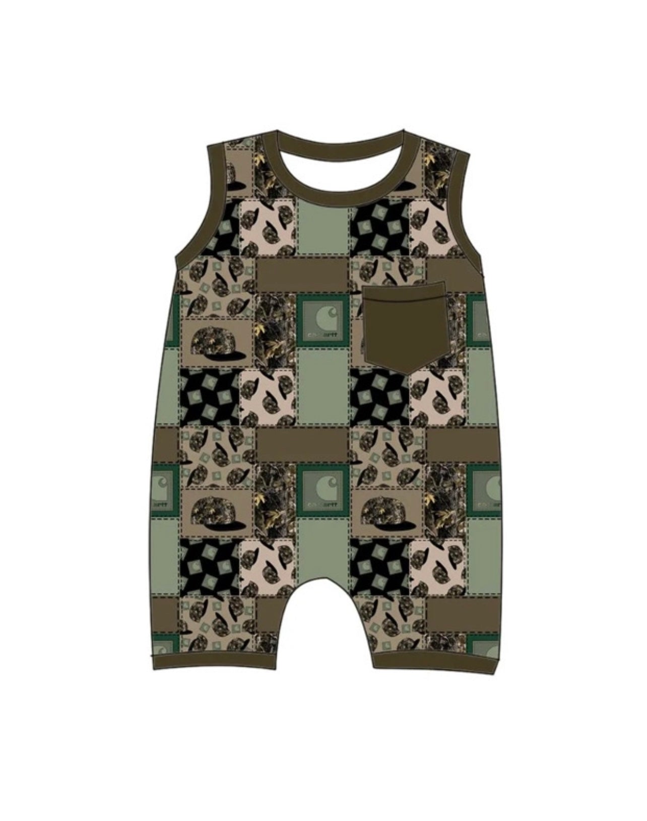 Camo Snapbacks Romper