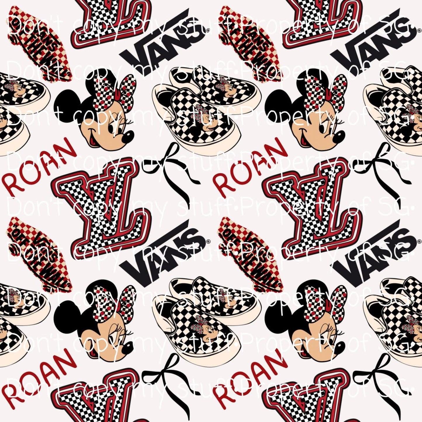 Boujee Mouse Custom Name Seamless