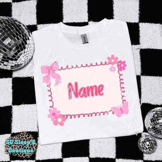 Pink Aesthetic Custom Name PNG