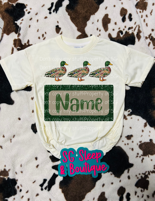 Custom Glitter Camo Mallard PNG