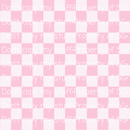 Pinky Pink Checks Seamless