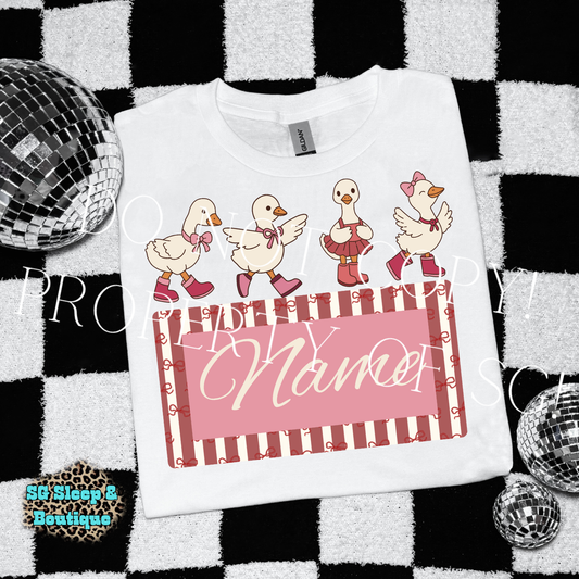 Classy Goose Custom Name PNG