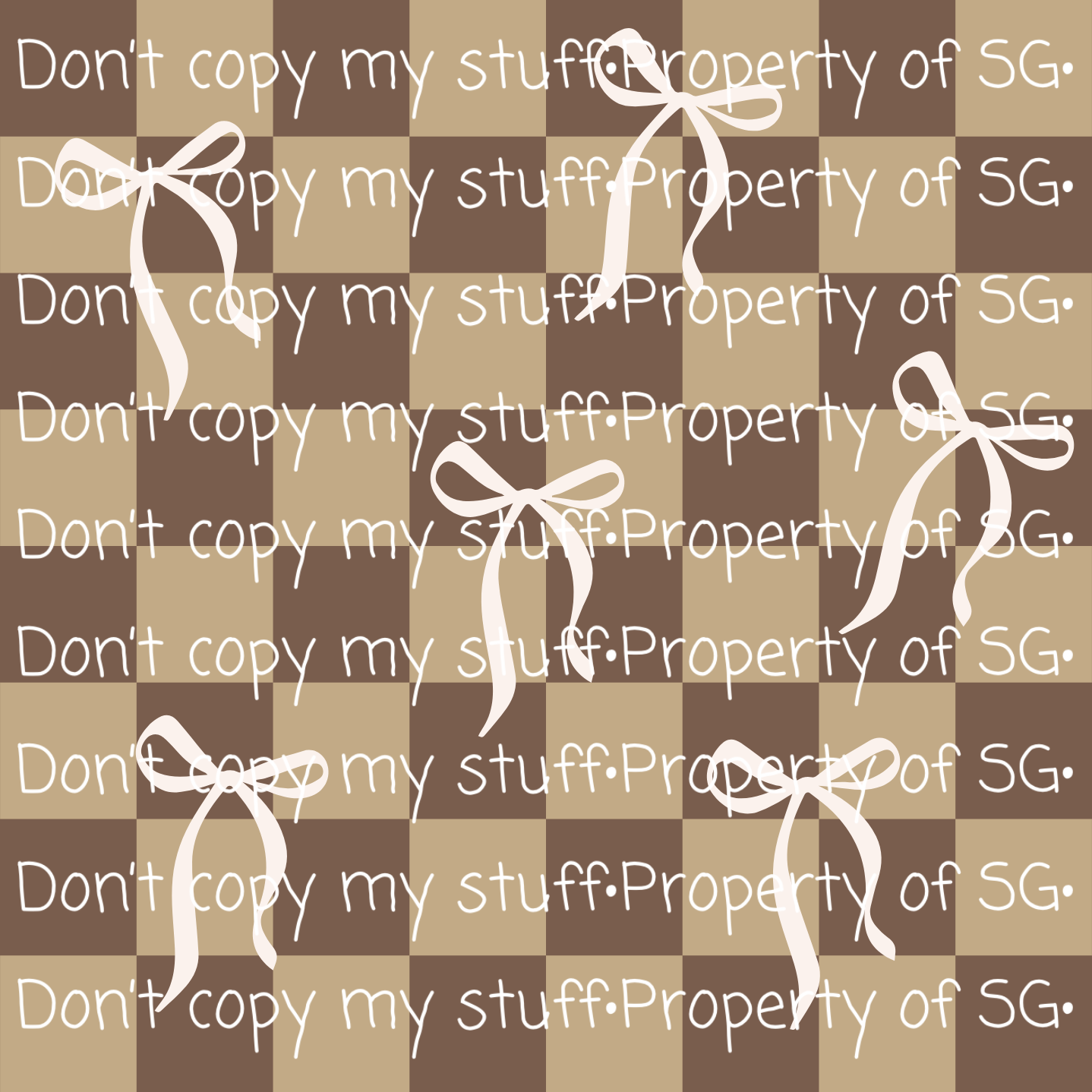 Brown Bows Seamless