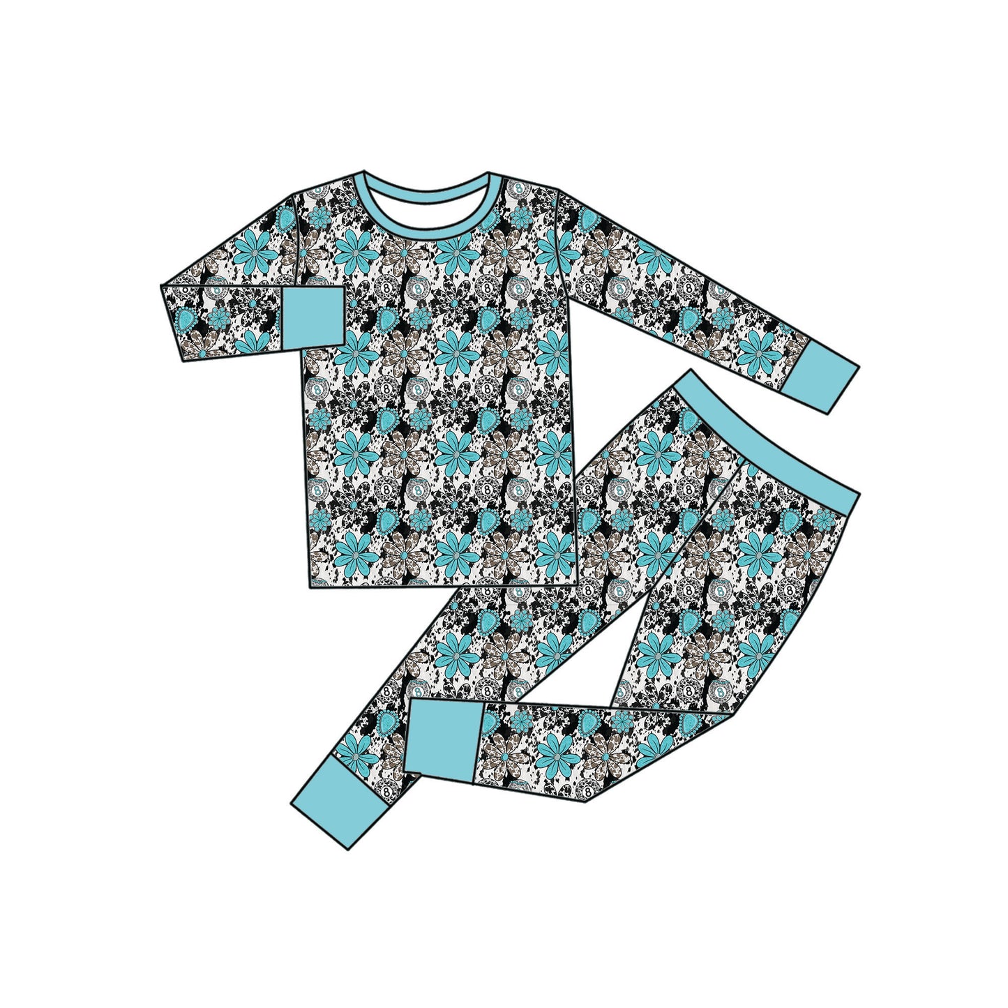 Cowgirl Flowers 2 Piece