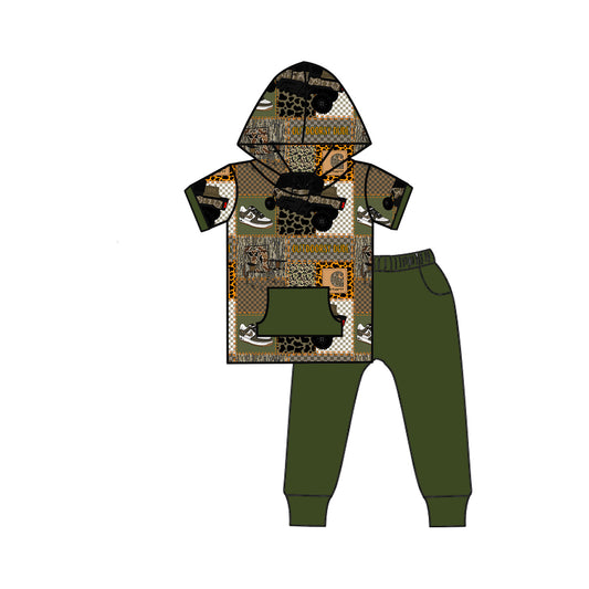 Camo Outdoors Hooded Jogger Set