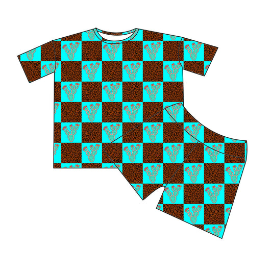 Desert Checks Mama Biker Set