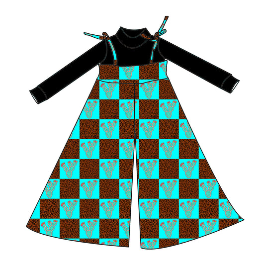 Desert Checks Flare Romper & Top