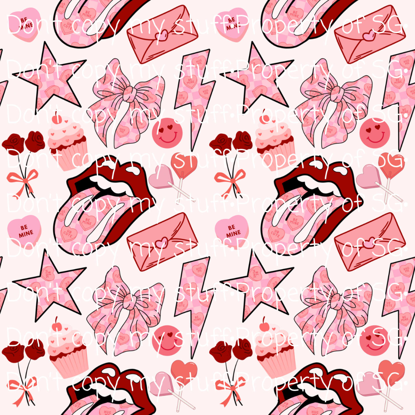 Valentine’s Candy Hearts Seamless
