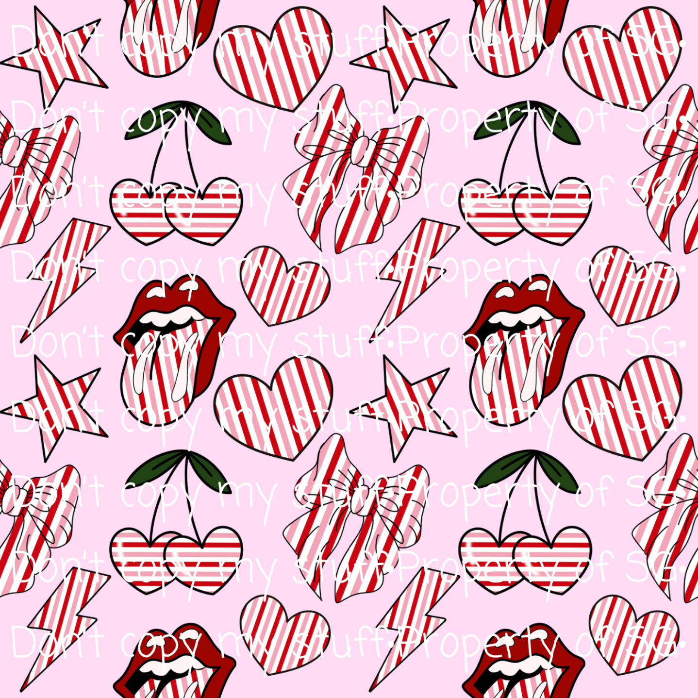 Valentine’s Stripes Seamless