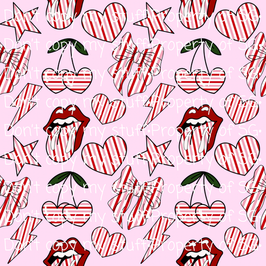 Valentine’s Stripes Seamless