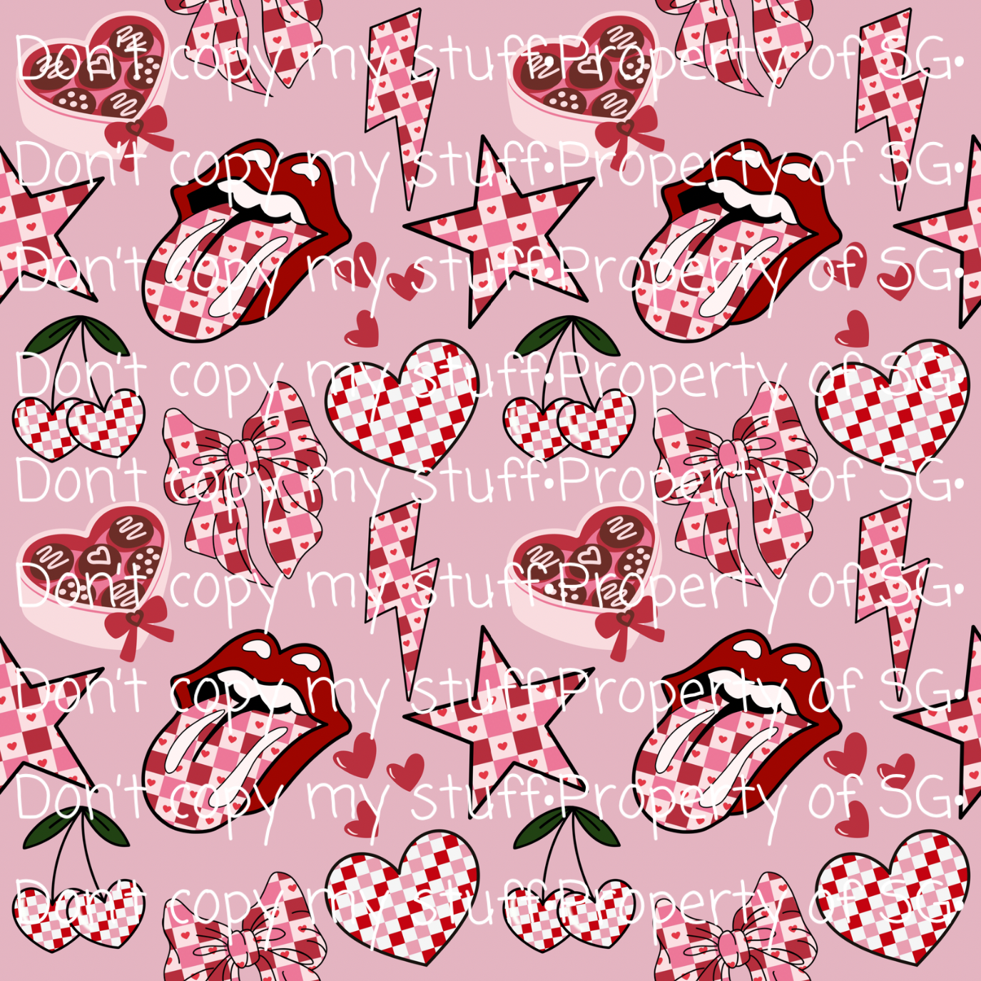 Valentine’s Checks Seamless