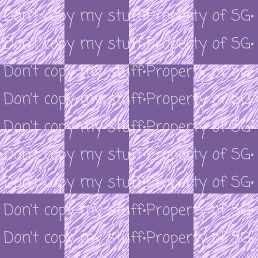 Purple Zebra Checks Seamless