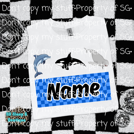 Custom Sea World Checkered PNG